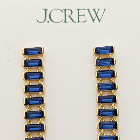 J.Crew Baguette Chain Earrings - Picture 4 of 7